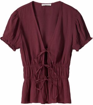 Bershka Blúzka  burgundská