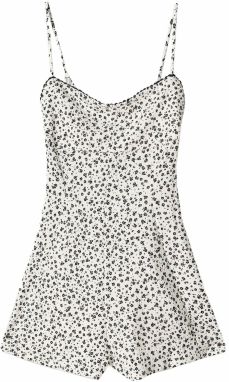 Bershka Overal  nebielená / čierna