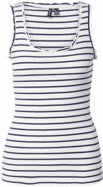 VERO MODA Top 'VMSEA'  námornícka modrá / biela