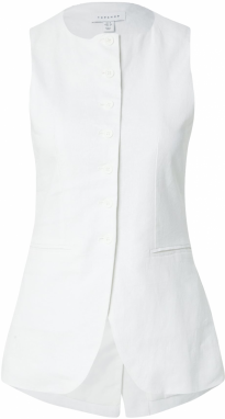 TOPSHOP Vesta k obleku  biela