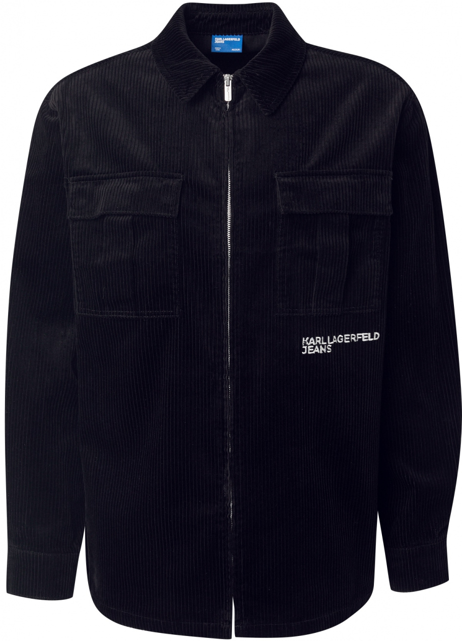 KARL LAGERFELD JEANS Košeľa  čierna / biela