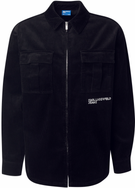 KARL LAGERFELD JEANS Košeľa  čierna / biela