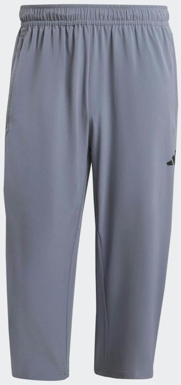ADIDAS PERFORMANCE Športové nohavice 'Essentials'  sivá / čierna