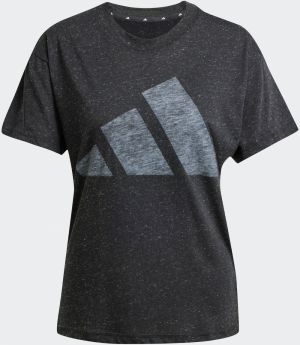 ADIDAS SPORTSWEAR Funkčné tričko 'Essentials Winners'  sivá melírovaná / čierna melírovaná