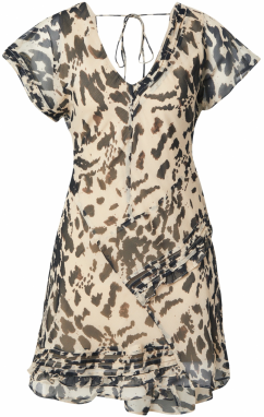 TOPSHOP Šaty  béžová / čierna