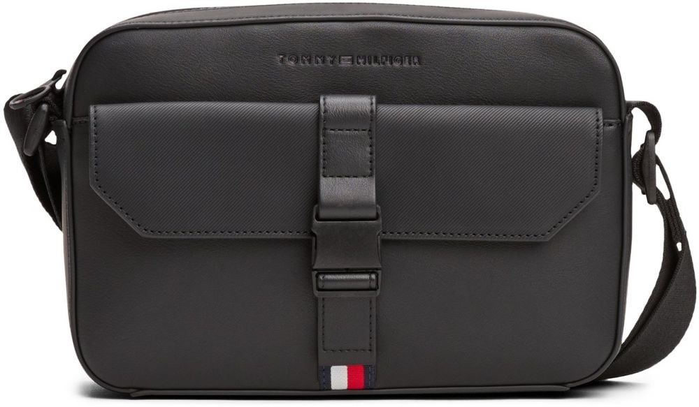 TOMMY HILFIGER Taška cez rameno 'FOUNDATION'  čierna