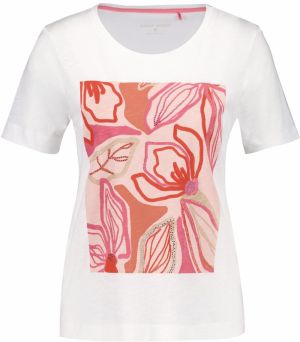 GERRY WEBER Tričko  krémová / oranžová / ružová