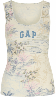 Gap Petite Top  farba ťavej srsti / nebielená / modrá / ružová