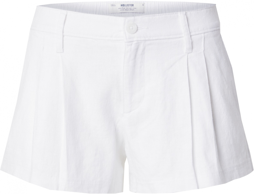 HOLLISTER Plisované nohavice 'LIVVY'  biela