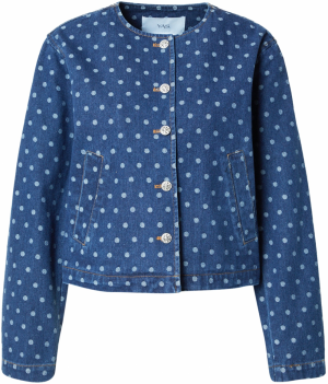 YAS Prechodná bunda 'YASPRIKKA'  modrá denim / tmavomodrá