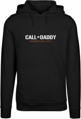 Merchcode Mikina 'Fathers Day - Call of Daddy'  oranžová / čierna / biela