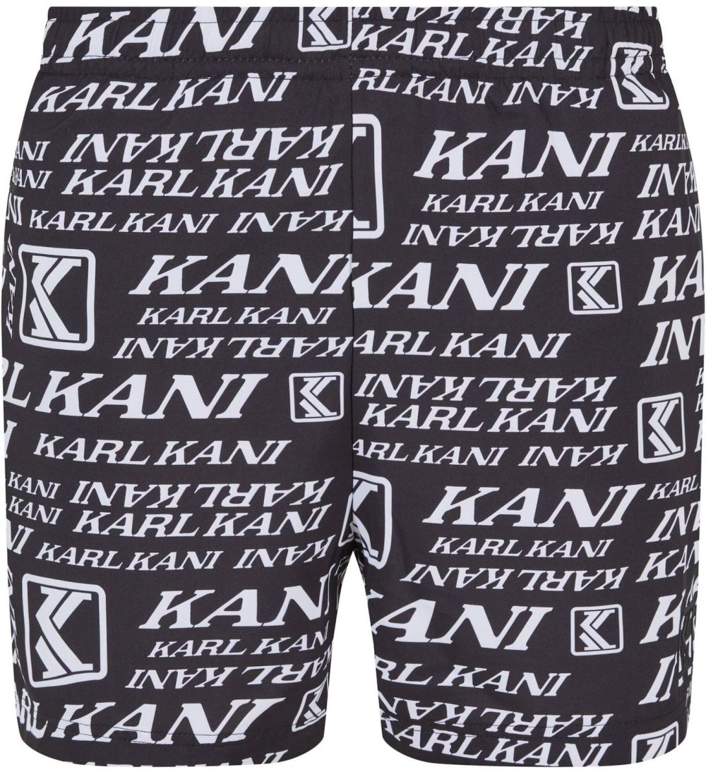 Karl Kani Plavecké šortky  čierna / biela
