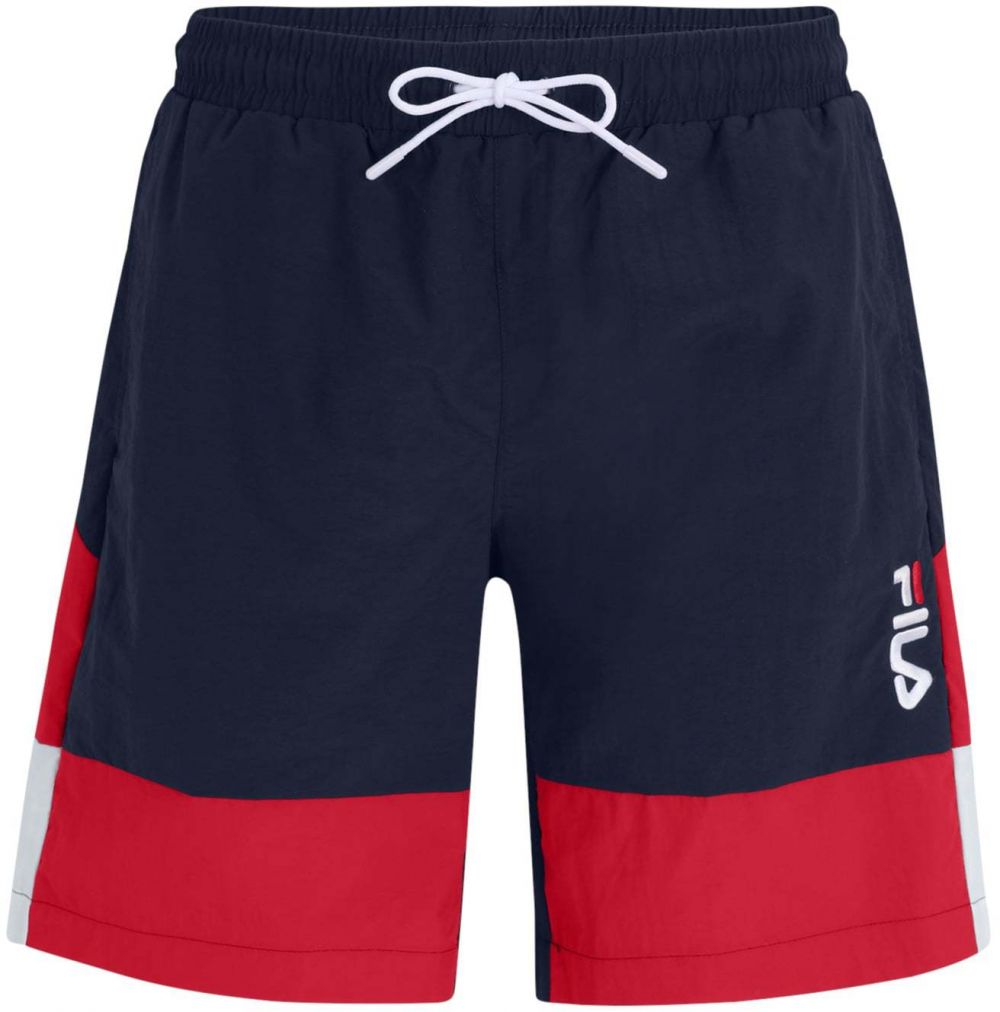 FILA Plavecké šortky 'SCIACCA'  červená / čierna / biela