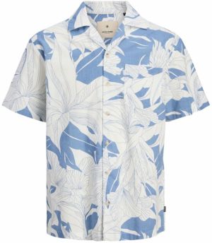 JACK & JONES Košeľa 'JPRBLUBahamas'  modrá / biela