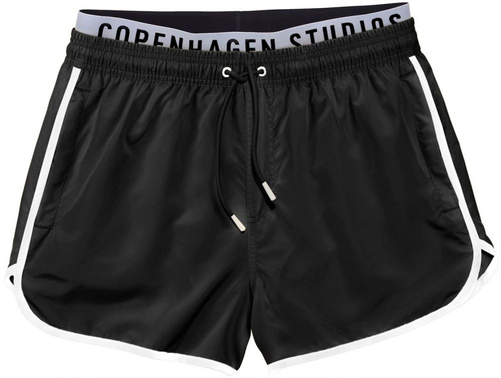 Copenhagen Studios Plavecké šortky  sivá / čierna / biela