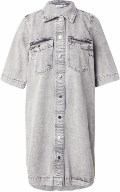 VERO MODA Košeľové šaty  sivý denim