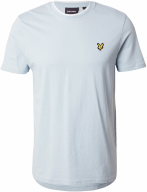 Lyle & Scott Tričko  pastelovo modrá / šedobiela