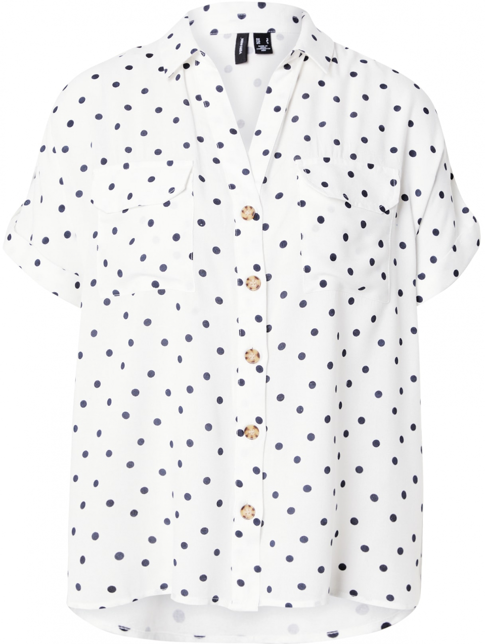 VERO MODA Blúzka 'VMBUMPY'  námornícka modrá / biela