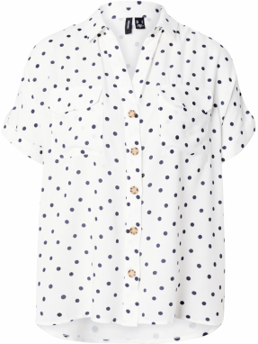 VERO MODA Blúzka 'VMBUMPY'  námornícka modrá / biela