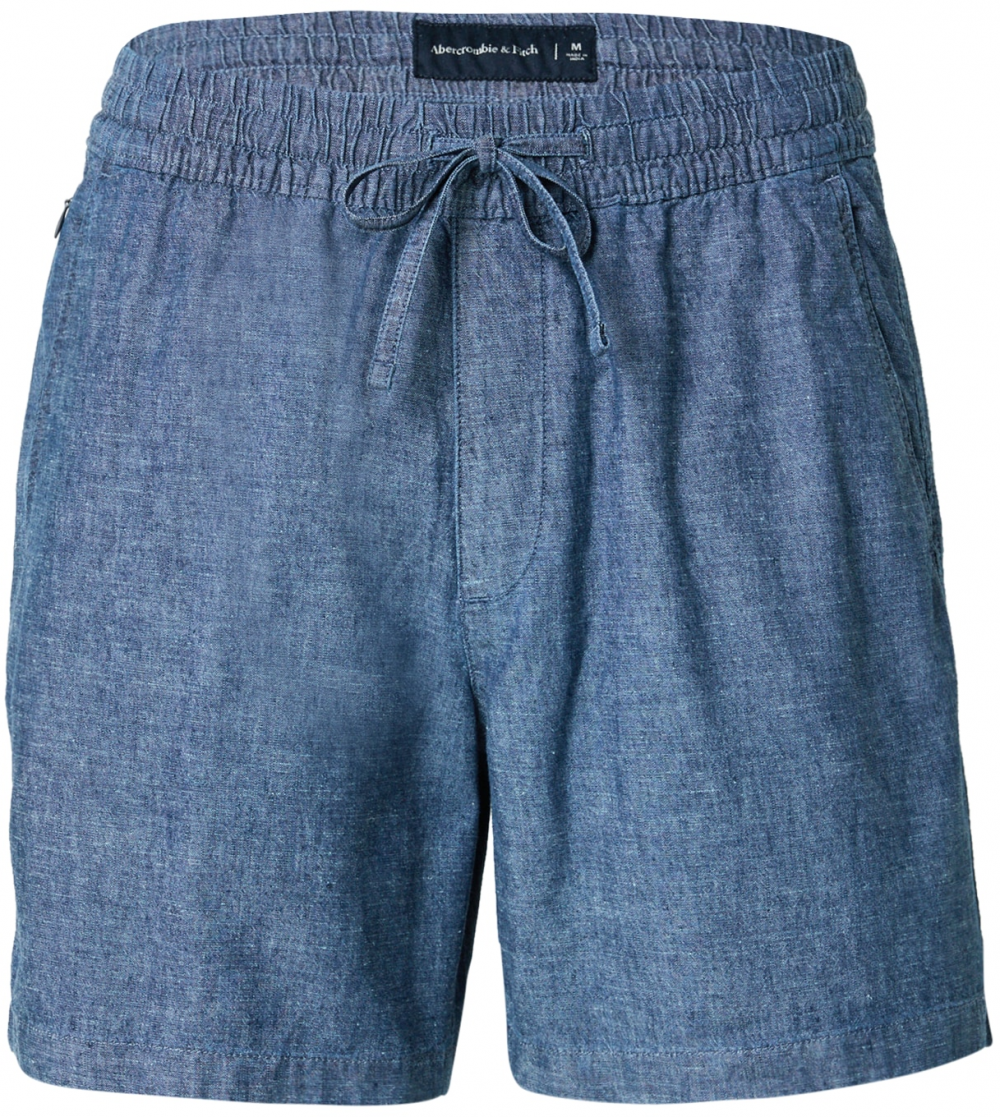 Abercrombie & Fitch Nohavice  modrá