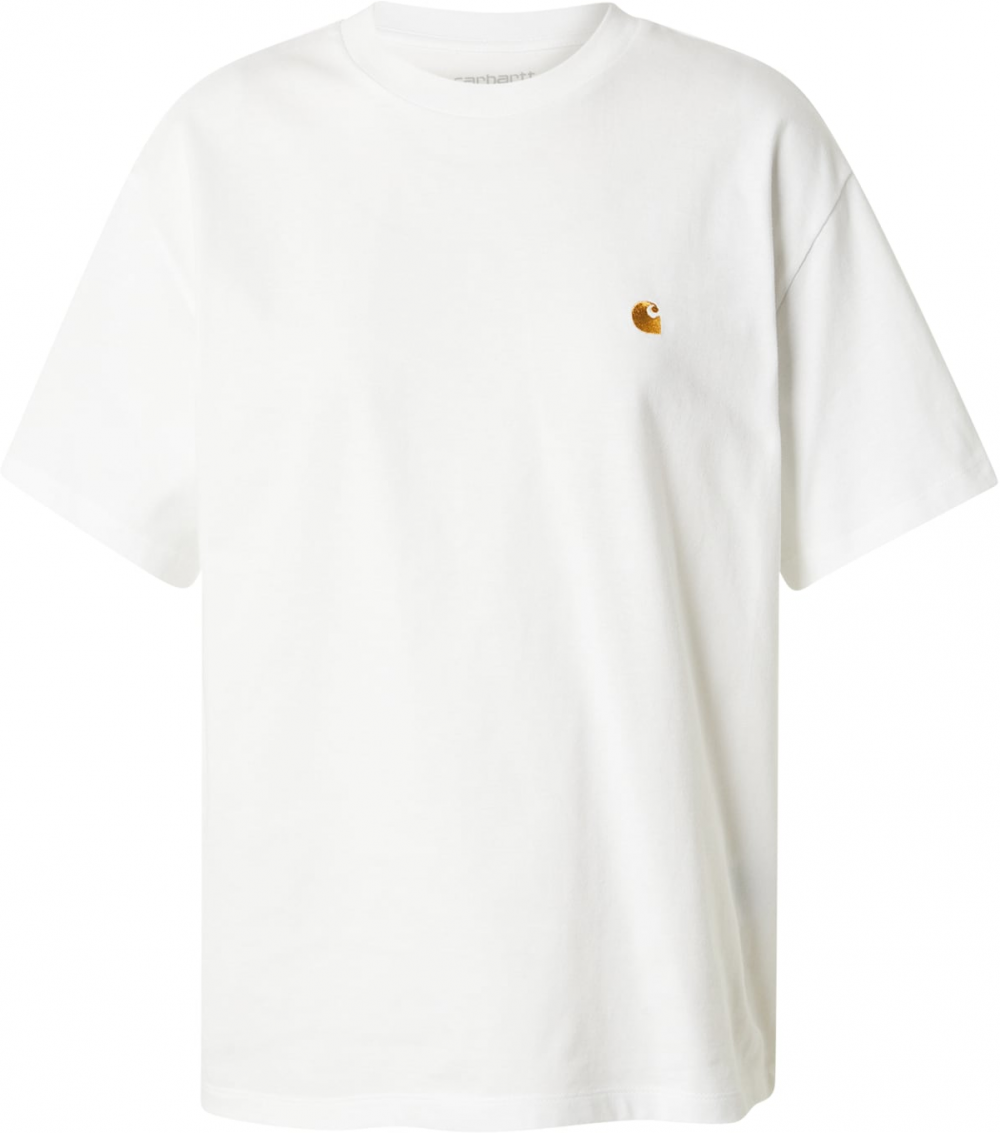 Carhartt WIP Tričko 'Chase'  šafránová / biela