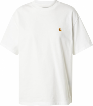 Carhartt WIP Tričko 'Chase'  šafránová / biela