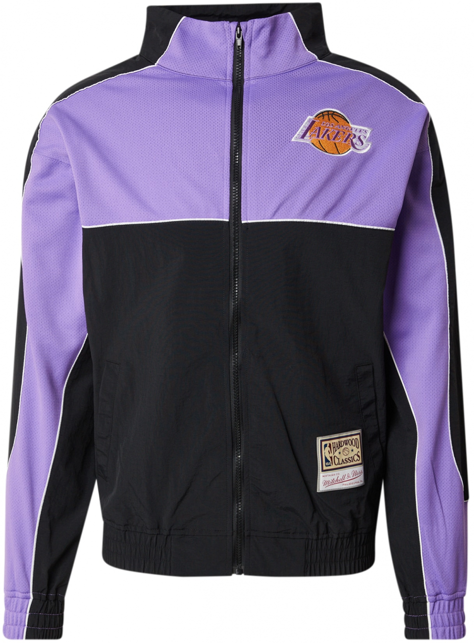 Mitchell & Ness Prechodná bunda  svetlofialová / oranžová / čierna / biela