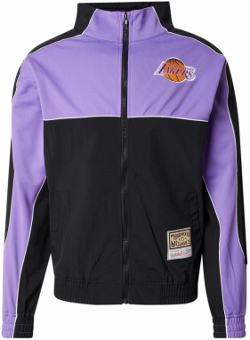 Mitchell & Ness Prechodná bunda  svetlofialová / oranžová / čierna / biela