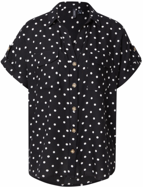 VERO MODA Blúzka 'VMBUMPY'  čierna / biela