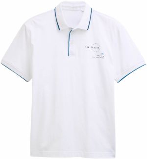 TOM TAILOR Tričko  modrá / čierna / biela
