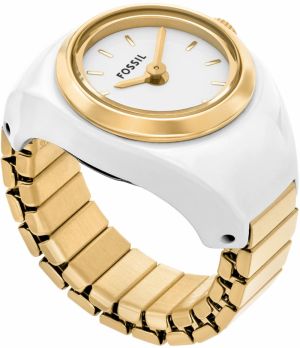 FOSSIL Analógové hodinky  zlatá / biela