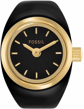 FOSSIL Analógové hodinky  zlatá / čierna