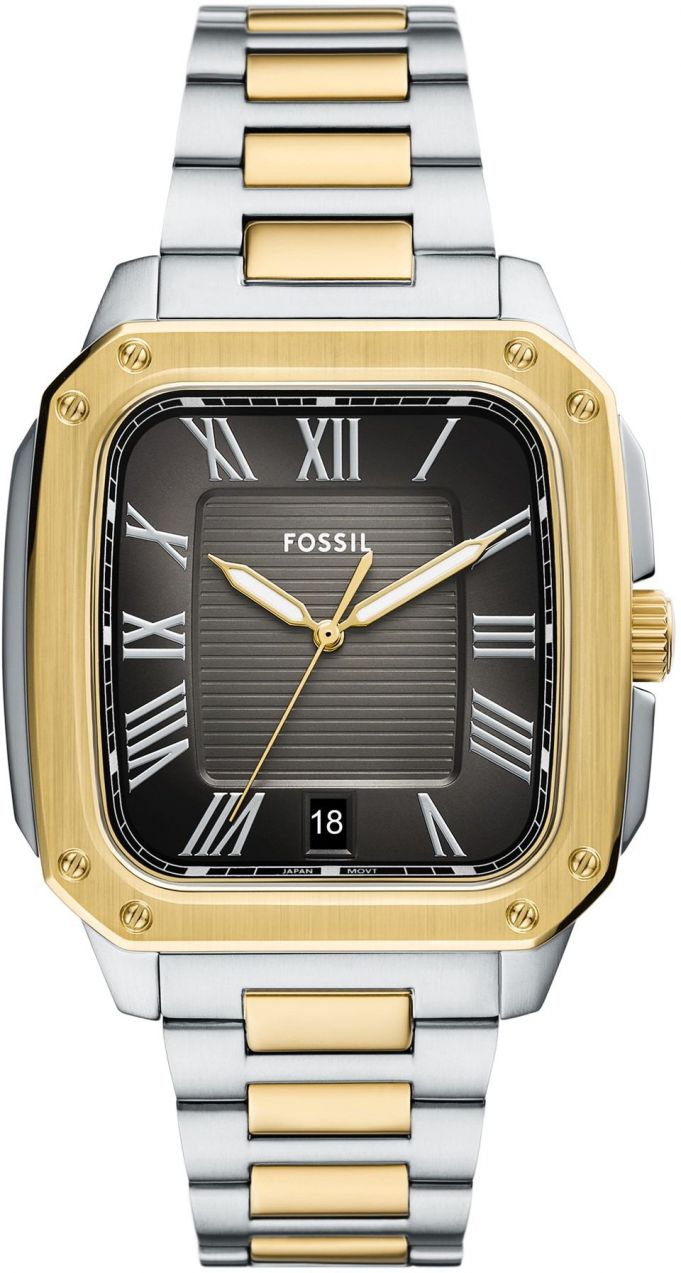 FOSSIL Analógové hodinky  zlatá / čierna / strieborná