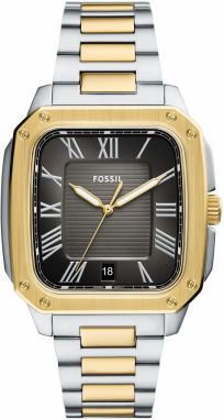 FOSSIL Analógové hodinky  zlatá / čierna / strieborná