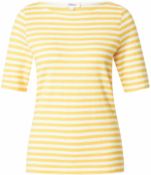 s.Oliver Tričko  zlatá žltá / biela