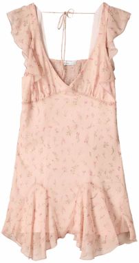 Bershka Letné šaty  olivová / ružová / staroružová