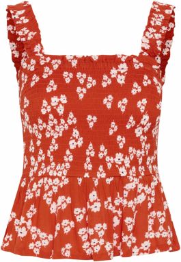 Kaffe Top 'Amber'  červená / čierna / biela