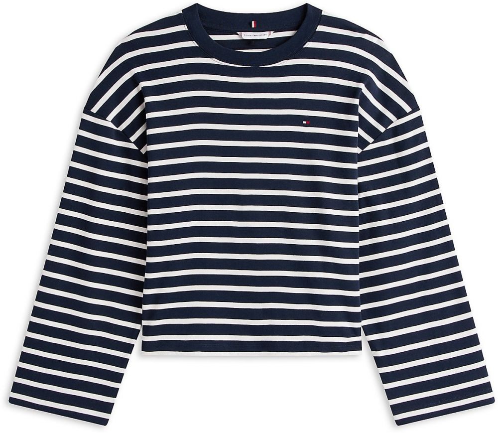 TOMMY HILFIGER Tričko 'CODY'  tmavomodrá / červená / biela