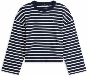 TOMMY HILFIGER Tričko 'CODY'  tmavomodrá / červená / biela