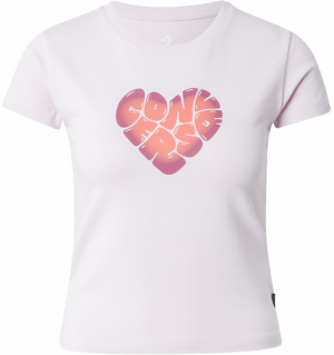 CONVERSE Tričko 'HEART'  fialová / oranžová / rosé