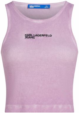 KARL LAGERFELD JEANS Top  orgovánová / čierna