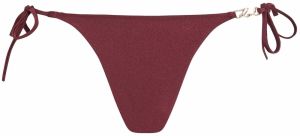 Karl Lagerfeld Bikinové nohavičky  bordová