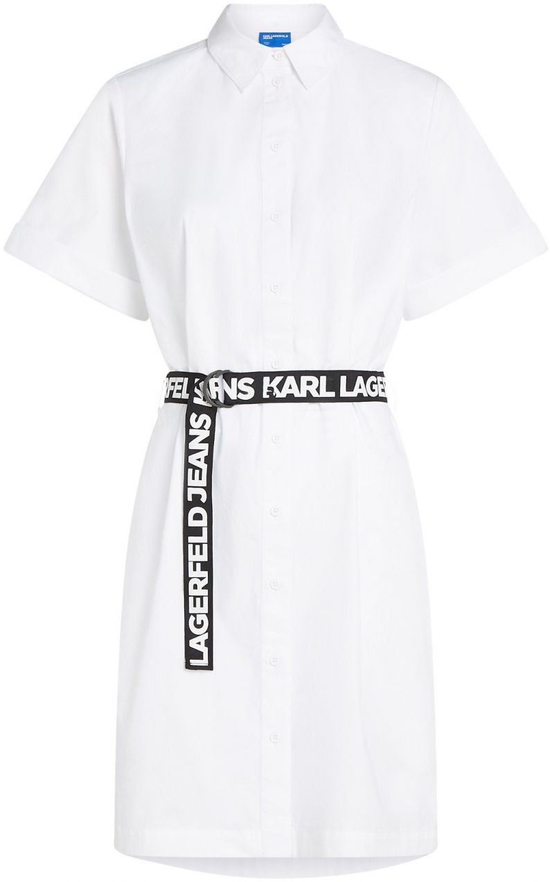 KARL LAGERFELD JEANS Šaty  čierna / biela
