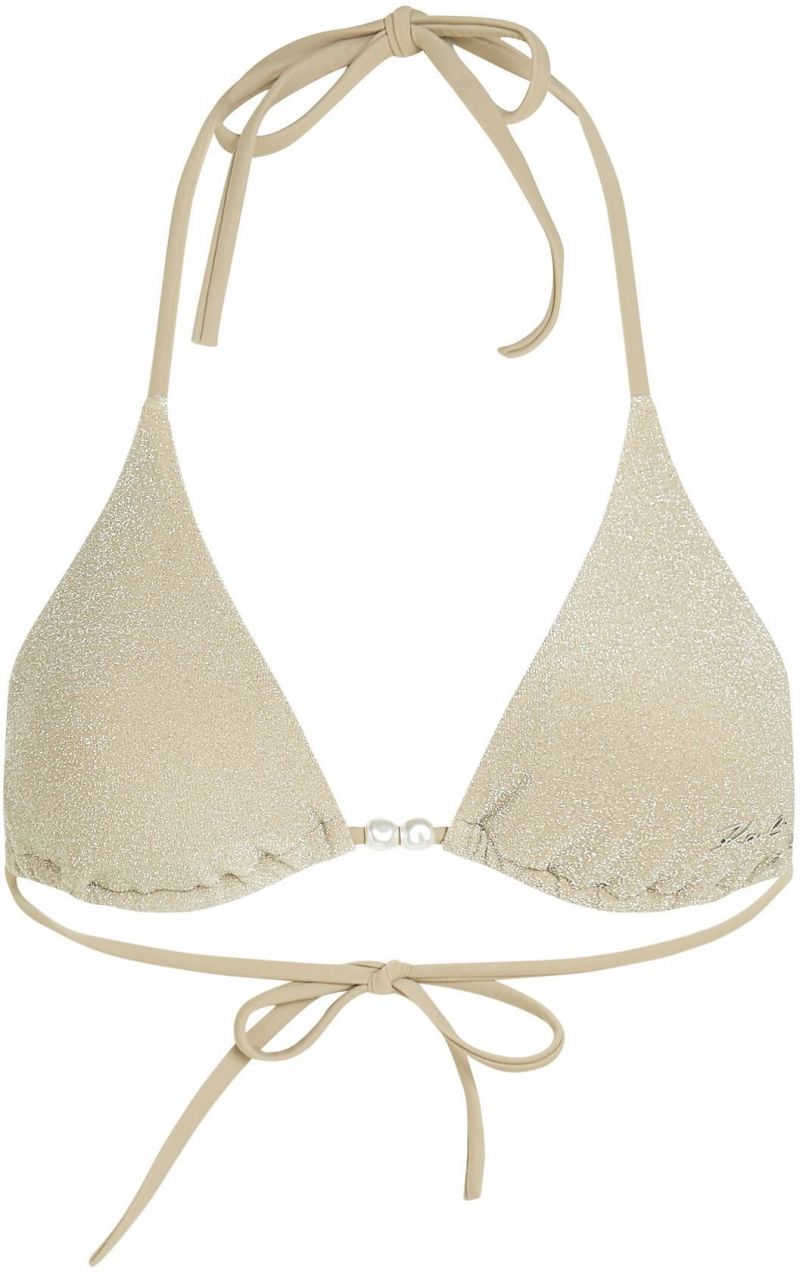 Karl Lagerfeld Bikinový top  béžová