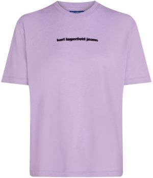 KARL LAGERFELD JEANS Tričko  slivková / čierna