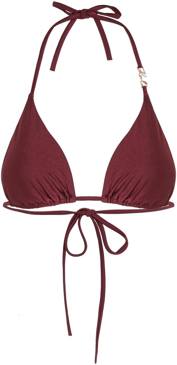 Karl Lagerfeld Bikinový top  bordová