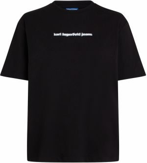 KARL LAGERFELD JEANS Tričko  čierna / biela