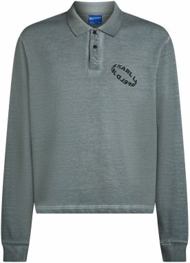 KARL LAGERFELD JEANS Mikina  čadičová / čierna
