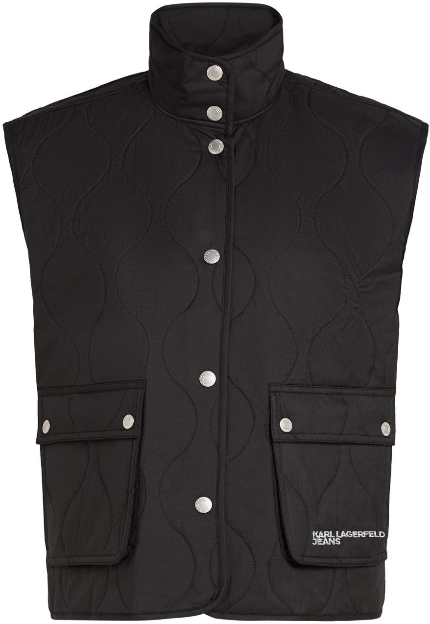 KARL LAGERFELD JEANS Vesta  čierna / biela