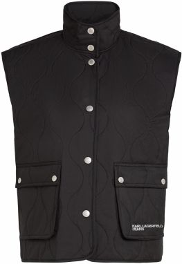 KARL LAGERFELD JEANS Vesta  čierna / biela